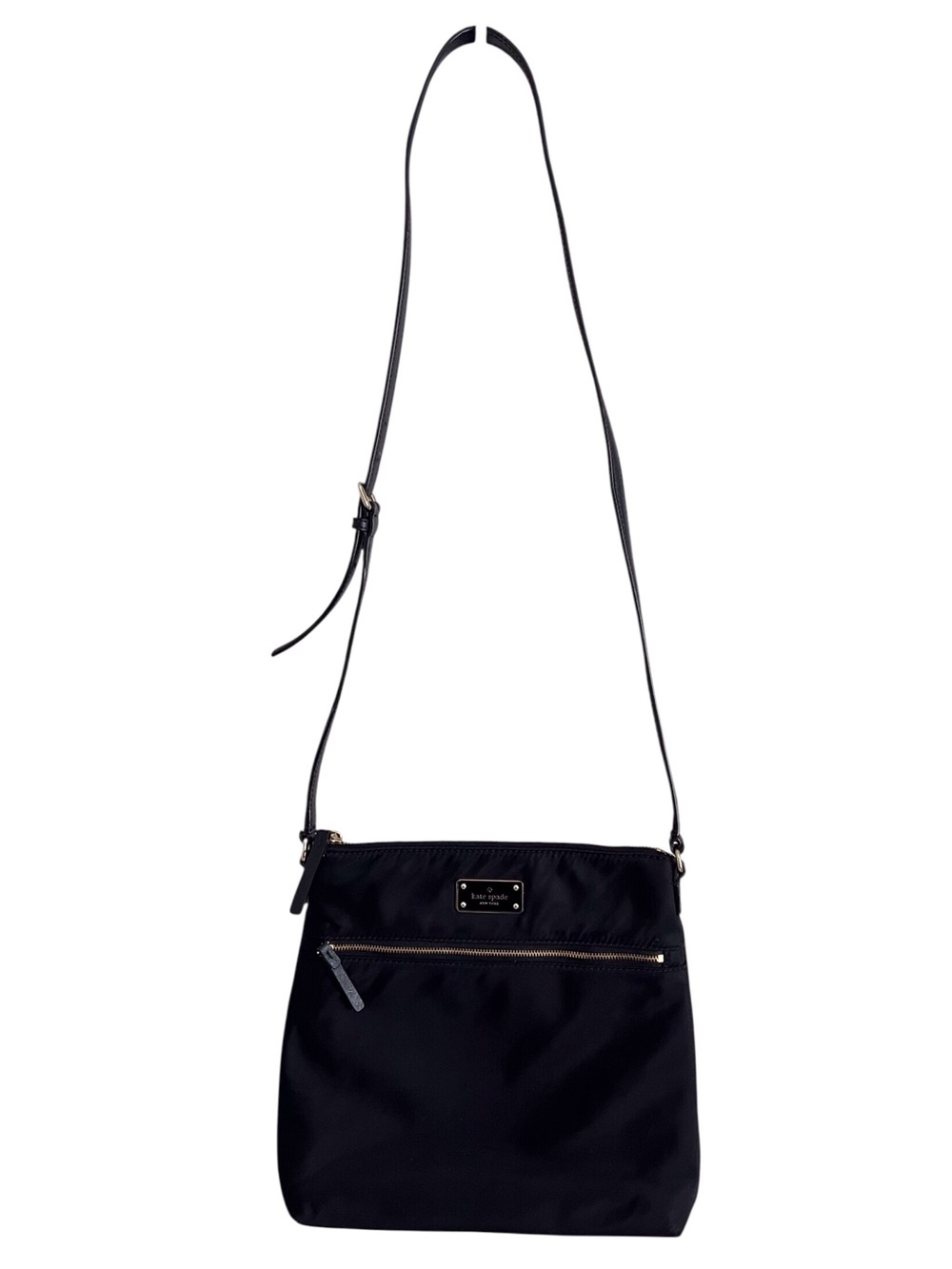 Kate Spade Nylon Crossbody Bag Purse Black Neutral Keisha Blake Avenue